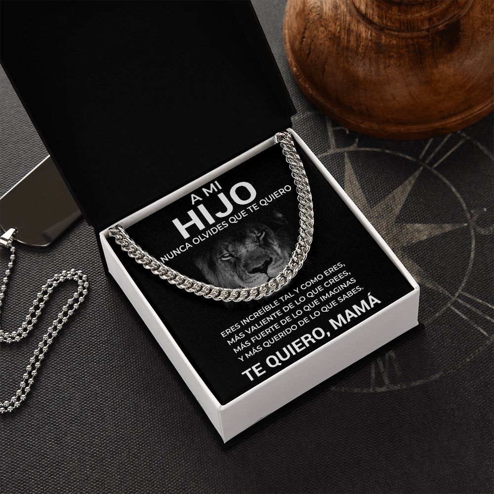 Collar cubano - A mi hijo - Nunca olvides que te quiero - Mamá