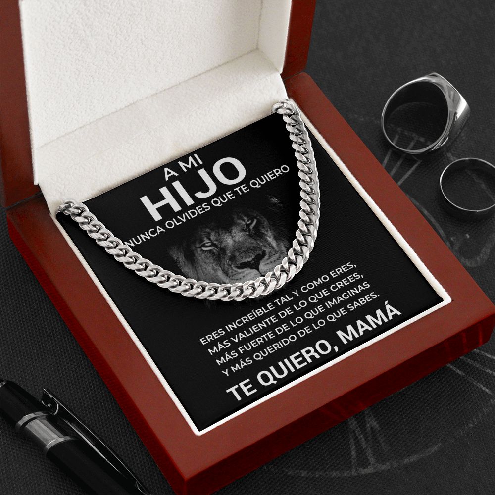 Collar cubano - A mi hijo - Nunca olvides que te quiero - Mamá