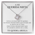 Collar Nudo de Amor - A Mi Querida Nieta - Te quiero, Abuela