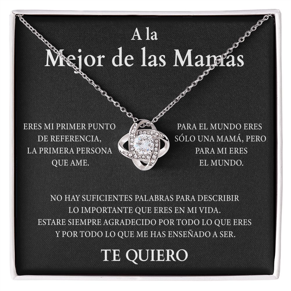 Collar Nudo de Amor - A la Mejor de Las Mamas ( Edición Negra )