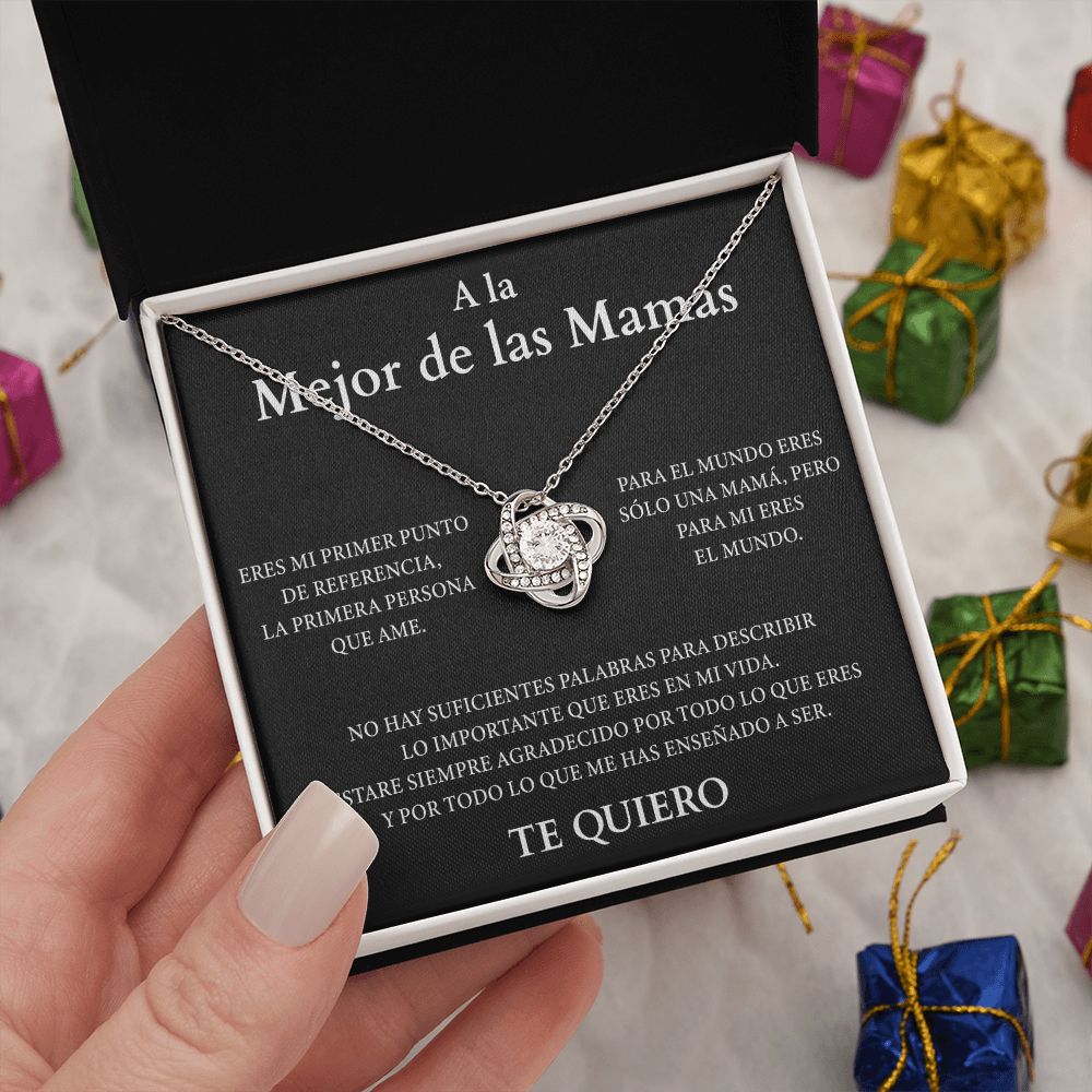 Collar Nudo de Amor - A la Mejor de Las Mamas ( Edición Negra )