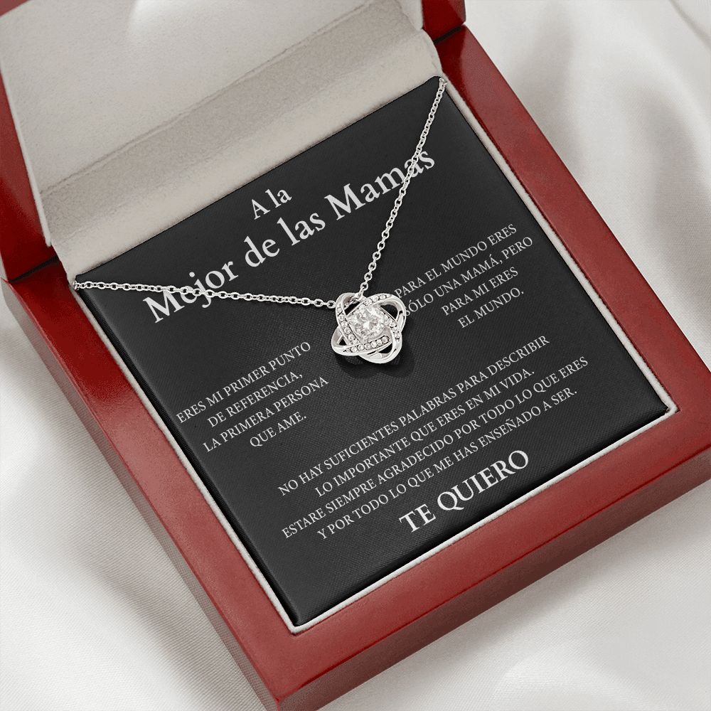 Collar Nudo de Amor - A la Mejor de Las Mamas ( Edición Negra )