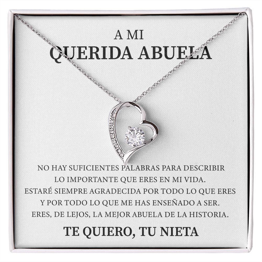 Collar Amor Eterno - A Mi Querida Abuela - Tu Nieta
