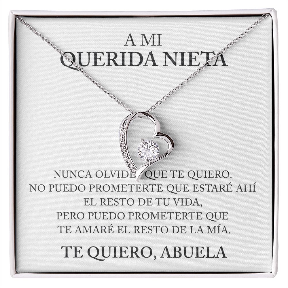 Collar Amor Eterno - A Mi Querida Nieta - Te quiero, Abuela